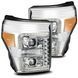 Передние фары Ford Super Duty 2011-2016 PRO серия хром AlphaRex 880141 880141 фото 1