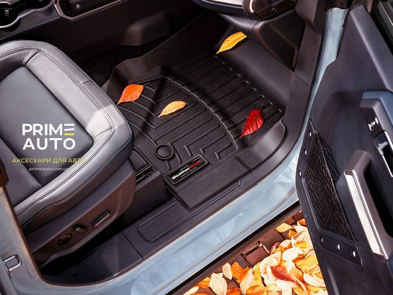 Коврики автомобильные 3D Лайнеры 2й ряд Volkswagen Tiguan 2025 чорный WeatherTech 4419062 4419062 фото