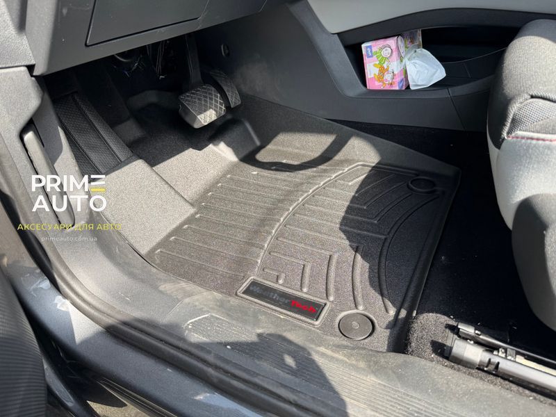Коврики автомобильные 3D Лайнеры передние Volkswagen ID4 2023 - 2025 черный WeatherTech 4416371 4416371 фото