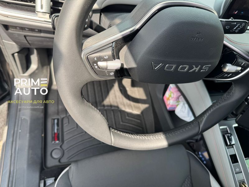 Коврики автомобильные 3D Лайнеры передние Volkswagen ID4 2023 - 2025 черный WeatherTech 4416371 4416371 фото
