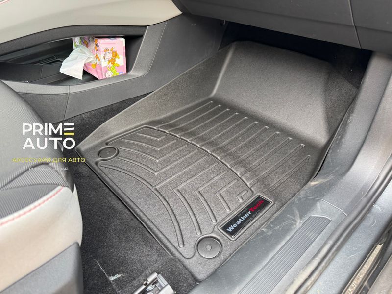 Коврики автомобильные 3D Лайнеры передние Volkswagen ID4 2023 - 2025 черный WeatherTech 4416371 4416371 фото