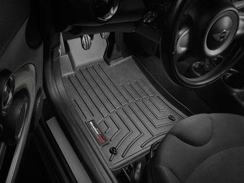 Килими автомобільні 3D Лайнери передні Mini Clubman 2008 - 2015 чорний WeatherTech 441361 441361. фото