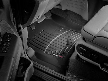 Коврики автомобильные 3D Лайнеры передние Ford F-150 2004 - 2008 черный WeatherTech 440051 440051 фото