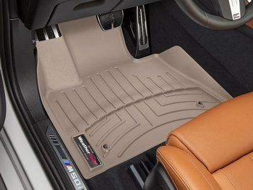 Килими автомобільні 3D Лайнери передні BMW X7 2019 + бежевий WeatherTech 4515071 4515071 фото