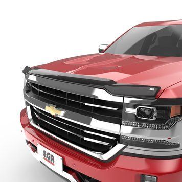 Дефлектор капоту Chevrolet Silverado 1500 2016 - 2018 темний EGR 301671 301671 фото