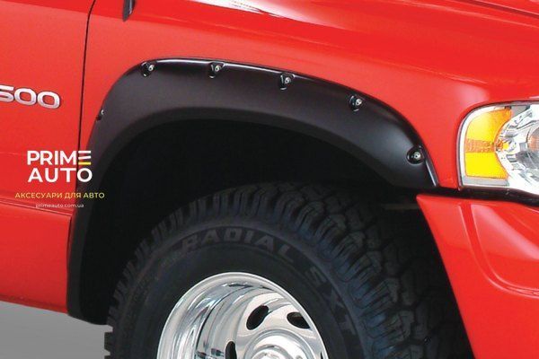 Розширювачі арок комплект 4 шт RAM/Dodge Ram 1500 Classic 2002-2008 Forge-style чорний Bushwacker 58203-08 58203-08 фото