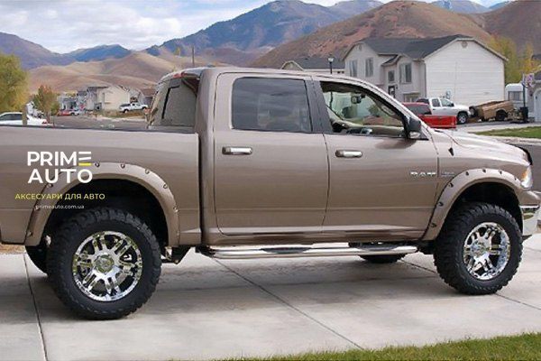 Розширювачі арок комплект 4 шт RAM/Dodge Ram 1500 Classic 2002-2008 Forge-style чорний Bushwacker 58203-08 58203-08 фото