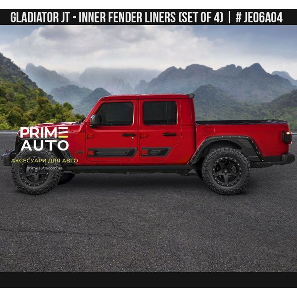 Підкрилки Jeep Gladiator 2019-2025 чорний AIR DESIGN JE06A04 JE06A04 фото