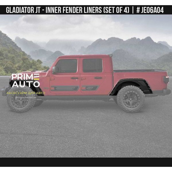 Підкрилки Jeep Gladiator 2019-2025 чорний AIR DESIGN JE06A04 JE06A04 фото