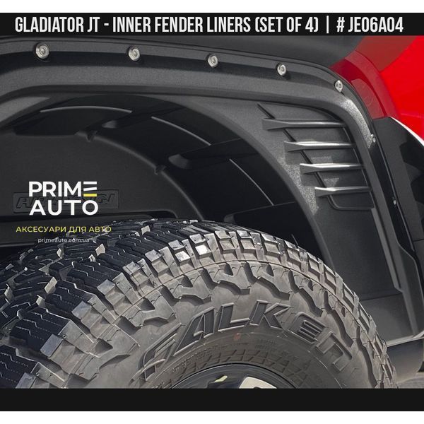 Підкрилки Jeep Gladiator 2019-2025 чорний AIR DESIGN JE06A04 JE06A04 фото