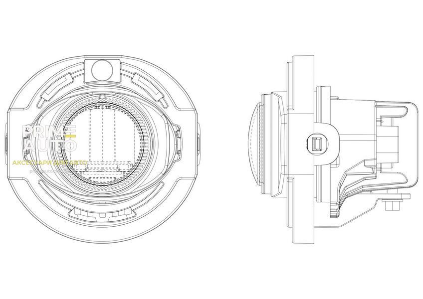Противотуманные фары DoubleTap LED Jeep Grand Cherokee 2014-2019 AlphaRex 210006 210006__. фото