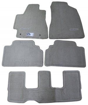 Коврики ворсовые Toyota Highlander 2000 - 2008 3 ряда бежевый оригинал PT2084804110 PT2084804110 фото