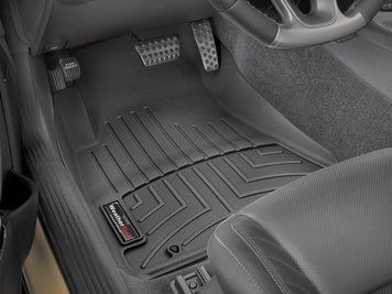 Килими автомобільні 3D Лайнери передні Dodge Challenger 2015 + чорний WeatherTech 4410491 4410491 фото