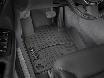 Килими автомобільні, 3D лайнери, передні Volvo XC60 Recharge 2022 + чорний WeatherTech 4412531 4412531. фото