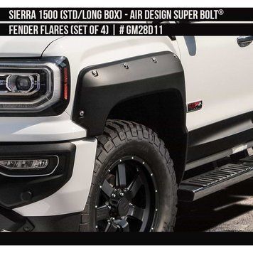 Фендера GMC Sierra 1500 2016-2018 чорний AIR DESIGN GM28D11 GM28D11 фото