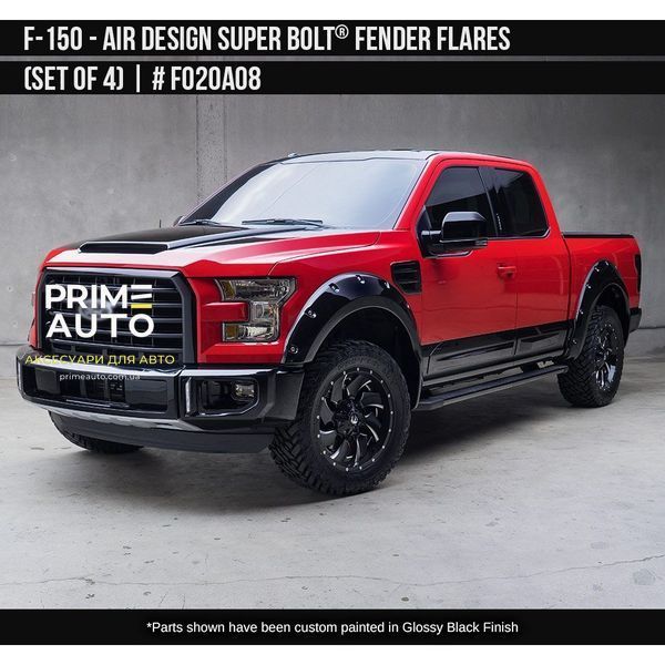 Фендера Ford F-150 2015-2017 черный AIR DESIGN FO20A08 FO20A08 фото