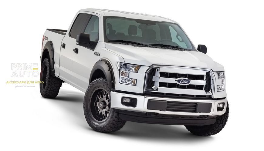 Розширювачі арок передні 2 шт Ford F-150 2015-2017 Pocket-style чорний Bushwacker 20091-02 20091-02 фото