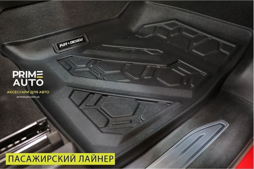 Лайнеры комплект 3шт Jeep Gladiator/Wrangler 2018-2025 чёрный AIR DESIGN JE05A34 JE05A34 фото