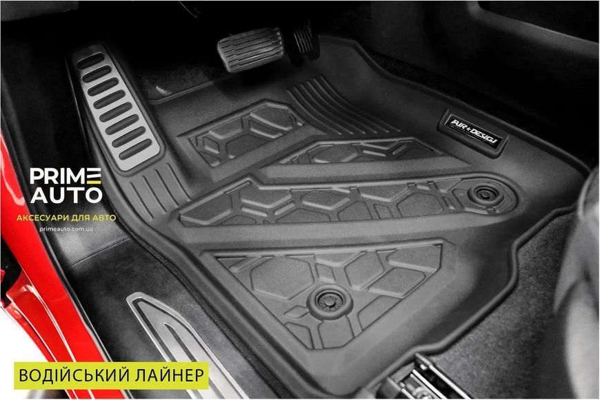 Лайнеры комплект 3шт Jeep Gladiator/Wrangler 2018-2025 чёрный AIR DESIGN JE05A34 JE05A34 фото