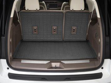 Коврик для багажника на спинку сидений 3D High Performance GMC Yukon XL/Denali 2021 черный WeatherTech 401750IM 401750IM. фото