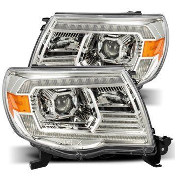 Передні фари Toyota Tacoma 2005-2011 LED LUXX серія хром AlphaRex 880740 880740 фото