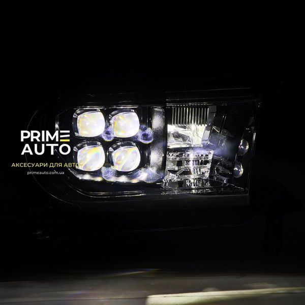 Передні фари Toyota Sequoia 2008 - 2017 LED NOVA серія колір Alpha-Black AlphaRex 880820 880820. фото