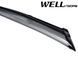 Дефлектори вікон к-т 4 шт з чорним хромованим молдингом Hyundai Tucson 2010 - 2015 Wellvisors 3-847HY003 3-847HY003 фото 3