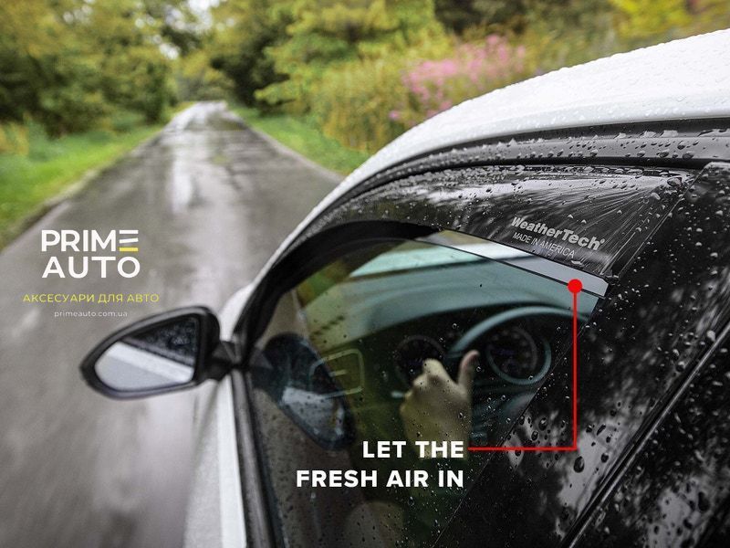 Дефлектори вікон вставні передні+задні Subaru WRX/STi 2015 - 2018 глянець WeatherTech 84709IM 84709IM фото