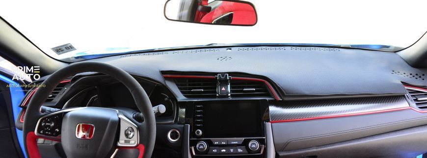 Коврик на приборную панель Honda Civic 2016 - 2021 Wellvisors 3-886HD014 3-886HD014 фото