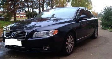 Дефлектори вікон клеючі Стандарт передні+задні 4шт Volvo S80 2006 - 2016 чорний Cobra Tuning V10606 V10606 фото