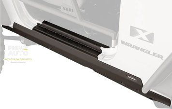 Накладки на пороги 2 шт Jeep Wrangler JK 2007-2018 Bushwacker 14011 14011 фото