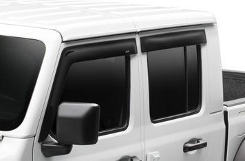 Дефлекторы окон клеящиеся дымчатые LOW PRO Jeep Wrangler JL 2018- 2025 к-т 4 шт AVS 894066 894066 фото
