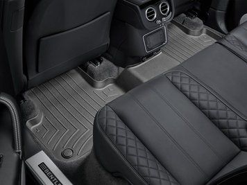 Килими автомобільні 3D Лайнери 2й ряд Bentley Bentayga/Hybrid 2017 - 2026 чорний WeatherTech 448874 448874 фото