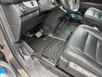 Коврики автомобильные 3D Лайнеры передний сплошной Toyota Proace Verso 2016 - 2025 черный WeatherTech 4413971 4413971. фото