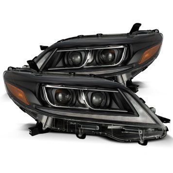 Передні фари Toyota Sienna 2011-2020 LED LUXX серія чорні AlphaRex 880766 880766 фото