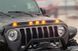 Дефлектор капота клеющий Aeroskin со светодиодной лентой черный матовый Jeep Wrangler JL 2018 - 2025 AVS 753156 753156 фото 8