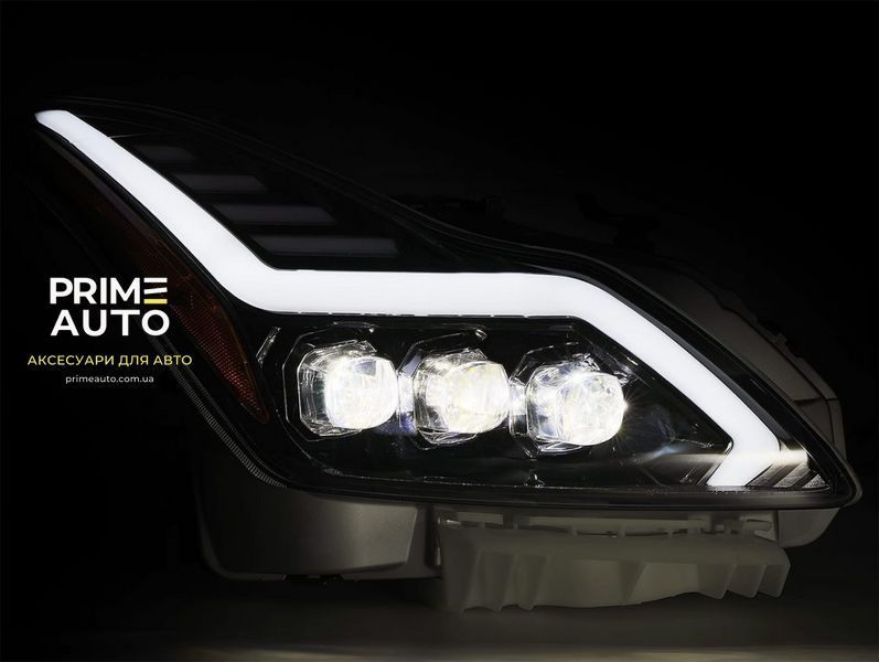 Передние фары Infiniti G37 2008-2013 LED NOVA серия хром AlphaRex 881990 881990 фото