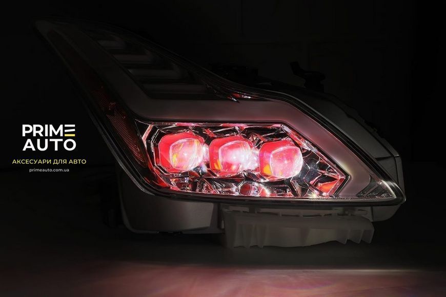 Передние фары Infiniti G37 2008-2013 LED NOVA серия хром AlphaRex 881990 881990 фото