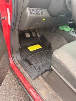 Коврики автомобильные 3D Лайнеры Передние Nissan Navara 2010 - 2015 черный WeatherTech 445091 445091 фото