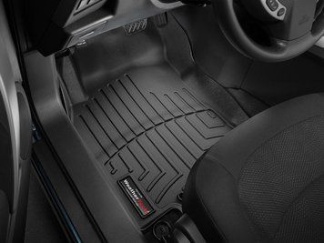 Килими автомобільні 3D Лайнери передні Nissan Rogue 2014 - 2020 чорний WeatherTech 446301 446301 фото