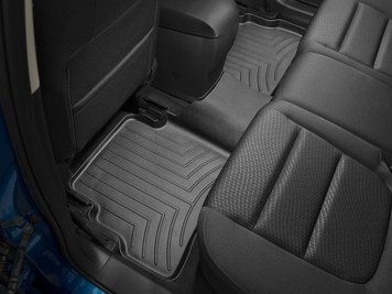 Чорні автомобільні килими 3D Лайнери 2й ряд Mazda CX-5 2017 + чорний WeatherTech 444192 444192 фото
