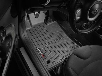 Килими автомобільні 3D Лайнери передні Mini Convertible 2012 - 2015 чорний WeatherTech 444301 444301. фото