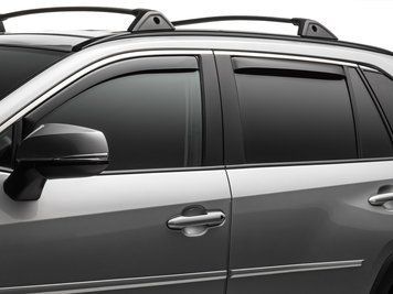 Дефлектори вікон вставні передні+задні Honda Pilot 2009 - 2015 темний глянцевий WeatherTech 82498IM 82498IM фото