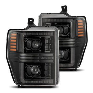 Передні фари Ford Super Duty 2008-2010 PRO серія колір Alpha-Black AlphaRex 880309 880309 фото