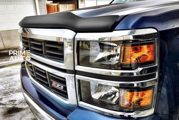 Дефлектор капоту Chevrolet Silverado 1500 2019 - 2025 темний матовий EGR 301695 301695 фото