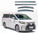 Дефлектори вікон з хром.молдінгом клеючі передні+задні Lexus LM 2019-2022 димчасті Акрил LM2019 LM2019 фото 1