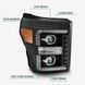 Передние фары LED Ford Super Duty 2011-2016 LED LUXX серия черные AlphaRex 880146 880146 фото 5