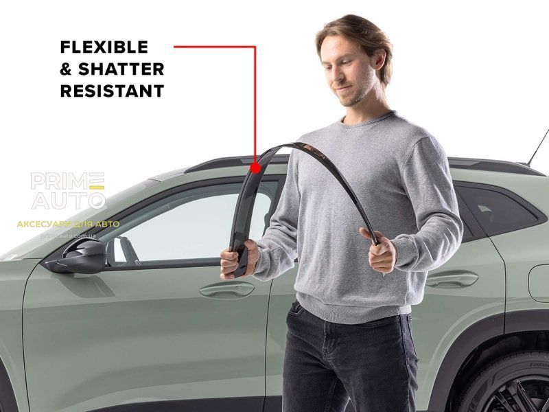Дефлектори вікон вставні передні+задні Honda Pilot 2009 - 2015 темний глянцевий WeatherTech 82498IM 82498IM фото