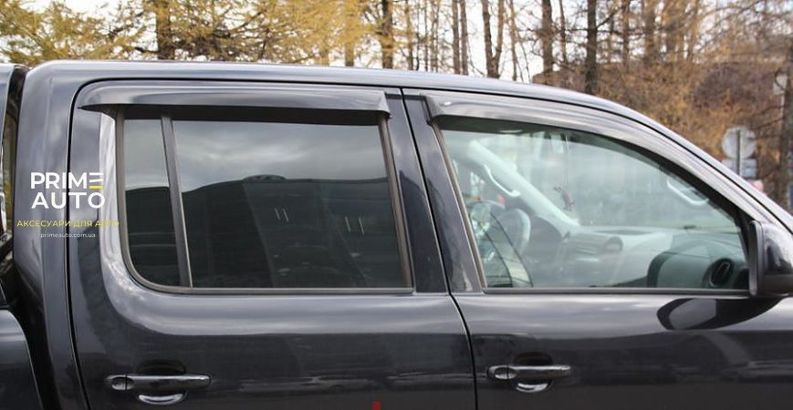 Дефлектори вікон передні+задні к-т 4шт темні Volkswagen Amarok 2023 + EGR 92431042B 92431042B. фото