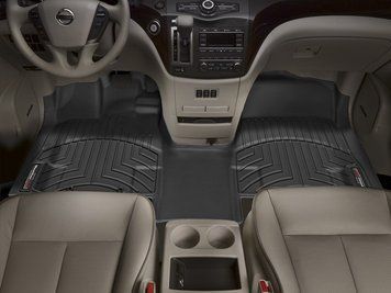 Коврики автомобильные 3D Лайнеры передний сплошной Nissan Quest 2011 - 2017 черный WeatherTech 443671 443671 фото